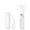 Jisulife Handheld Fan Life8 Mini prenosný USB ventilátor s 2000mAh powerbankou a svietidlom - biely thumbnail
