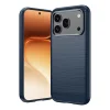 Honor 600 szálcsiszolt szénszál mintás TPU telefontok (kék) tok thumbnail