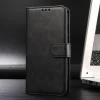 Honor 600 Global / 600 Pro Global klasické flipové puzdro so vzorom teľacej kože, kožené puzdro na telefón (čierne) puzdro thumbnail