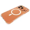 Honor 600 Pro 5G Global WANLONFENG priehľadné magnetické TPU puzdro na telefón, nárazuvzdorné v štyroch rohoch, s 2 kusmi ochranného tvrdeného skla na displej, puzdro thumbnail