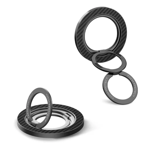 Tech-Protect MMR800 magnetický prsteň na telefón MagSafe karbónovo čierny - 4