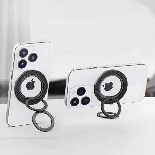 Tech-Protect MMR800 magnetický prsteň na telefón MagSafe karbónovo čierny - 7