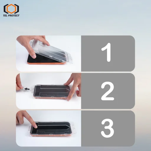 iPhone 13/13 Pro/16E/17E čierne Tel Protect Dust-Free Easy Fit Full Glue 6D tvrdené sklo - 2