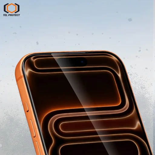 iPhone 13/13 Pro/16E/17E čierne Tel Protect Dust-Free Easy Fit Full Glue 6D tvrdené sklo - 6