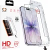 Tel Protect Bezprašné Ľahko aplikovateľné 6D Tvrdené sklo s celoplošným lepidlom iPhone 16 Pro/17 čierne ochranné sklo thumbnail
