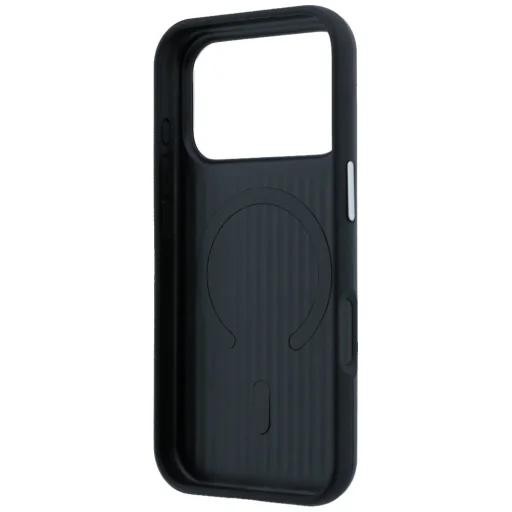 iPhone 17 Pro Max Mercedes kožené puzdro Semi Wrap Iconic Line MagSafe čierne - 7