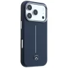 iPhone 17 Pro Mercedes kožený kryt Semi Wrap Iconic Line MagSafe námornícka modrá thumbnail