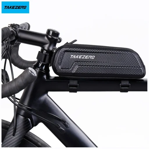 TAKEZERO A5 1L čierna taška na bicykel pripevniteľná na bicykel - 1