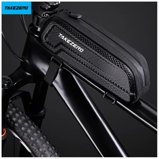 TAKEZERO A5 1L čierna taška na bicykel pripevniteľná na bicykel - 4