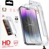 Tel Protect Bezprašné Tvrdené Sklo s Jednoduchou Inštaláciou 6D Celoplošné Lepenie iPhone 14 čierne - 2 kusy ochranného skla thumbnail