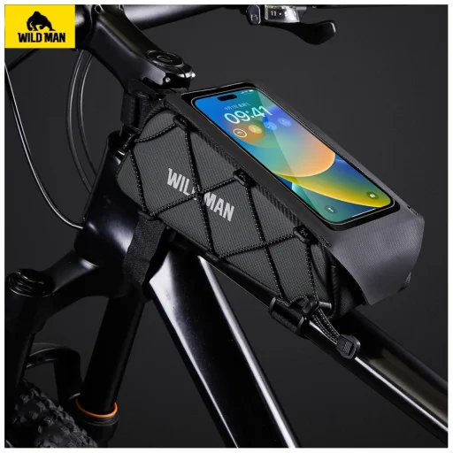 WILDMAN GX100 taška na rám bicykla s držiakom čierna - 2