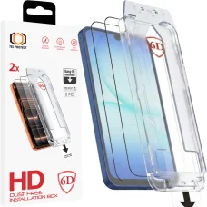Tel Protect prachotesné 6D tvrdené sklo s jednoduchou inštaláciou a celoplošným lepením pre Samsung Galaxy A16 4G/5G čierne - 2 kusy, ochranné sklo