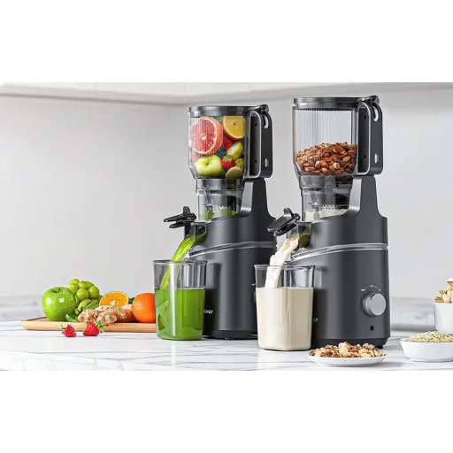 AMZCHEF SJ-036CBK pomalý odšťavovač (čierny) - 10