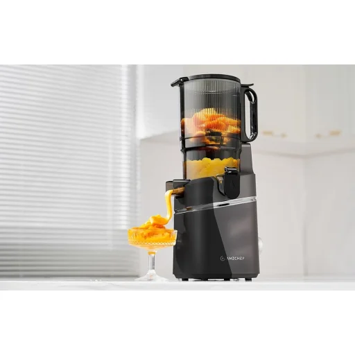 AMZCHEF SJ-036CBK pomalý odšťavovač (čierny) - 12