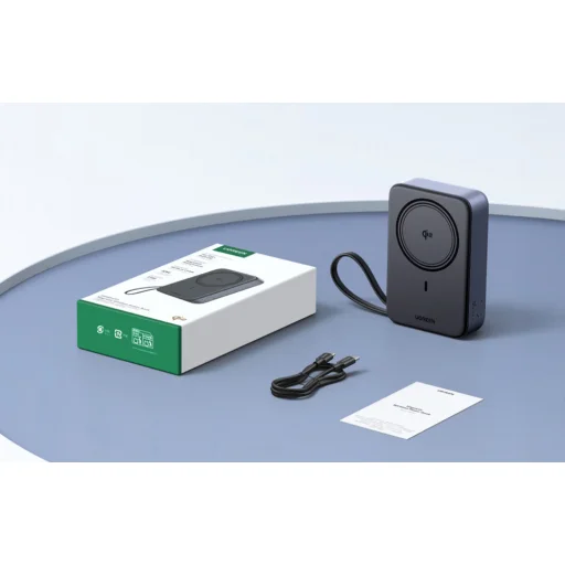 Ugreen PB567 20000 mAh magnetická powerbanka, USB + USB-C, Qi2 15 W (biela) - 8