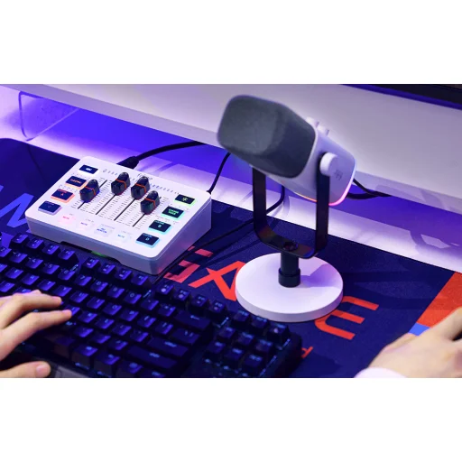 Fifine SC3W biely audio mixér - 5
