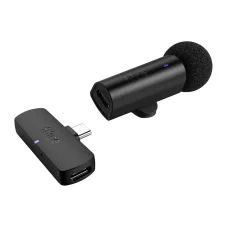 Fifine M6 USB-C bezdrôtový klopový mikrofón, USB-C, čierny