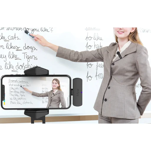 Fifine M6 USB-C bezdrôtový klopový mikrofón, USB-C, čierny - 6