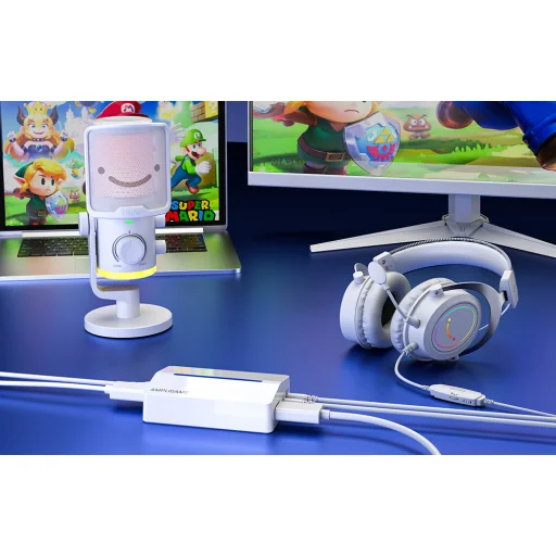 Fifine Capture Card V3W HDMI - USB-A zachytávacia karta, biela - 7