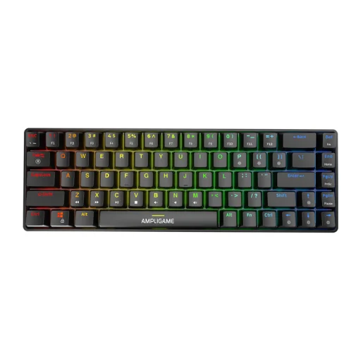 Fifine Mechanical Keyboard GK1 65% RGB čierna herná mechanická klávesnica - 1