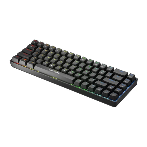 Fifine Mechanical Keyboard GK1 65% RGB čierna herná mechanická klávesnica - 3