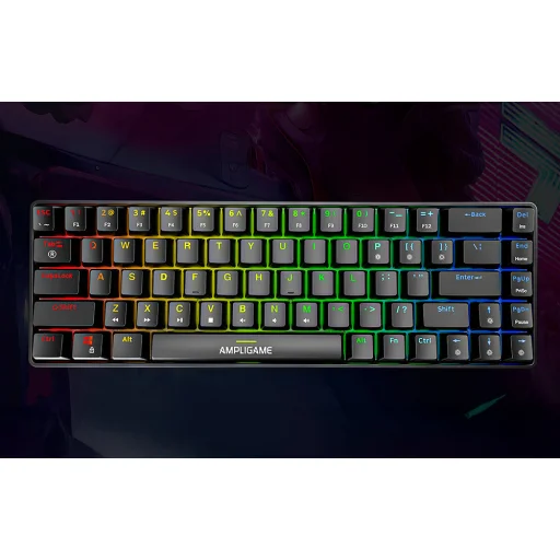 Fifine Mechanical Keyboard GK1 65% RGB čierna herná mechanická klávesnica - 5