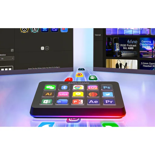 Fifine Stream Controller D6 (čierny) - 7