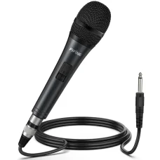 Fifine K6 dynamický vokálny mikrofón (čierny)
