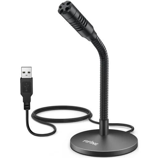Fifine K050 nastaviteľný mini kondenzátorový mikrofón - 1