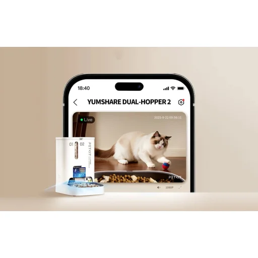 Inteligentný dávkovač krmiva s kamerou PETKIT Yumshare Dual Hopper 2 - 7