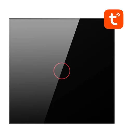 Avatto TS02-EU-B1 WiFi dotykový vypínač, 1-tlačidlový, TUYA, čierny - 2