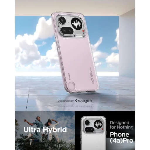 Nothing Phone 4a Pro Spigen Ultra Hybrid krištáľovo čisté puzdro - 5
