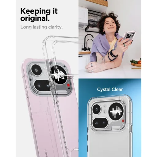 Nothing Phone 4a Pro Spigen Ultra Hybrid krištáľovo čisté puzdro - 6
