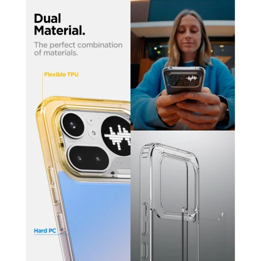 Nothing Phone 4a Pro Spigen Ultra Hybrid krištáľovo čisté puzdro - 8