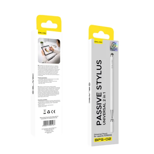 Blavec Passive Stylus Pen BPS-02 Universal 2 v 1 (BPS02-UW) biely - 7