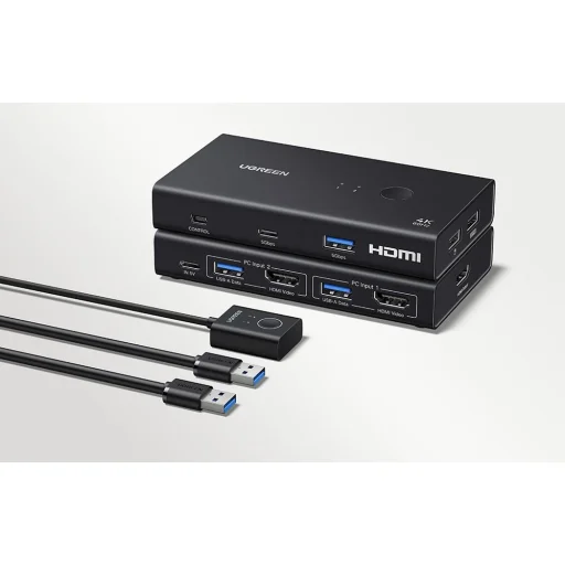 UGREEN AK502 KVM prepínač 2 vstupy 1 výstup - 12