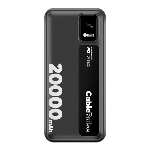 OBAL:ME CablePulse Powerbank 20000mAh 22,5W Čierna - 2