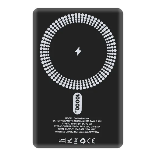 OBAL:ME MagNetix Powerbank 10000mAh čierna - 4
