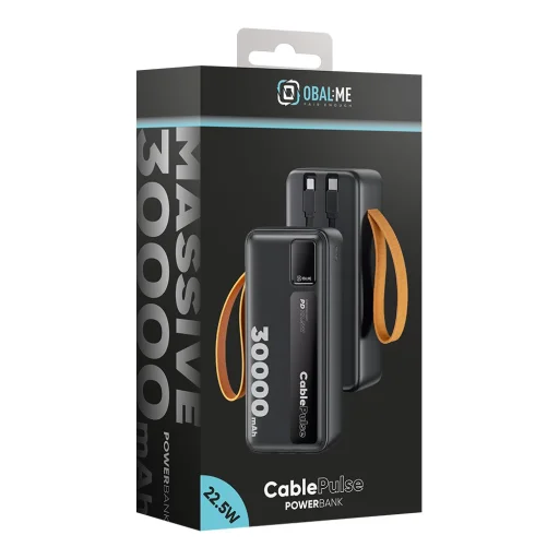 OBAL:ME CablePulse Powerbank 30000mAh 22,5W čierna - 6