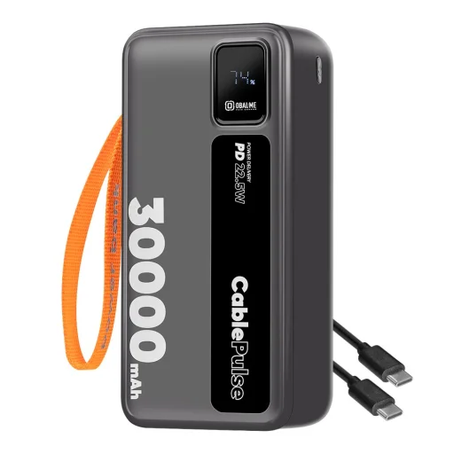 OBAL:ME CablePulse Powerbank 30000mAh 22,5W čierna - 1
