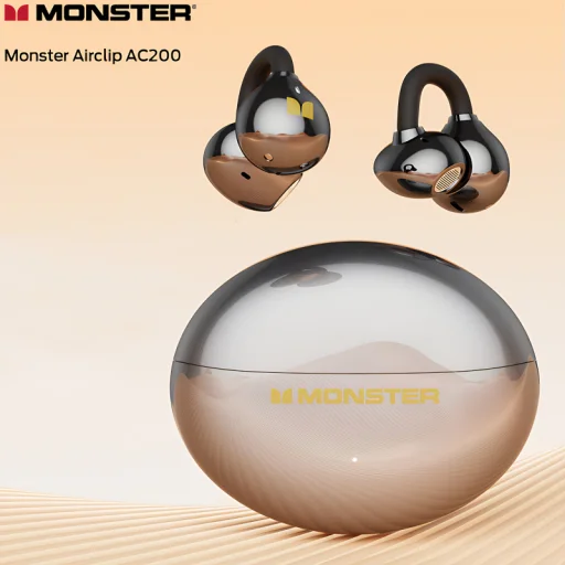Monster AirClip AC200, čierne, bezdrôtové slúchadlá - 2