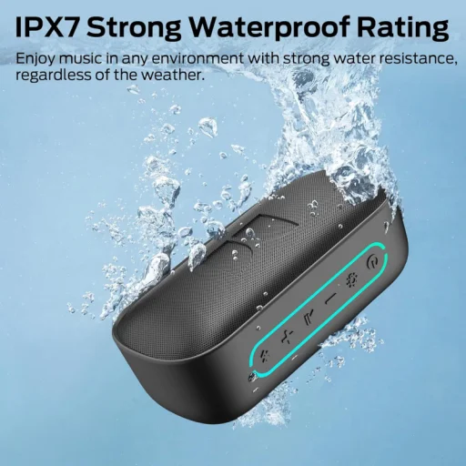 Bluetooth reproduktor Monster S150, 14W, TWS, RGB, vodoodolný, čierny - 4