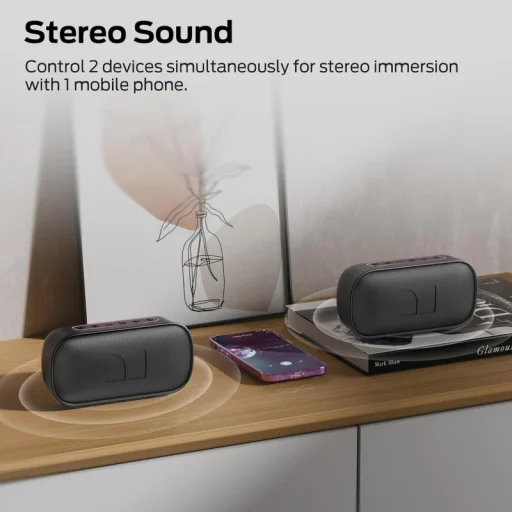 Bluetooth reproduktor Monster S150, 14W, TWS, RGB, vodoodolný, čierny - 6