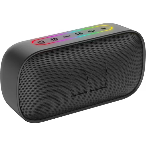 Bluetooth Hangszóró Monster S150, 14W, TWS, RGB, Vízálló, Fekete - 1