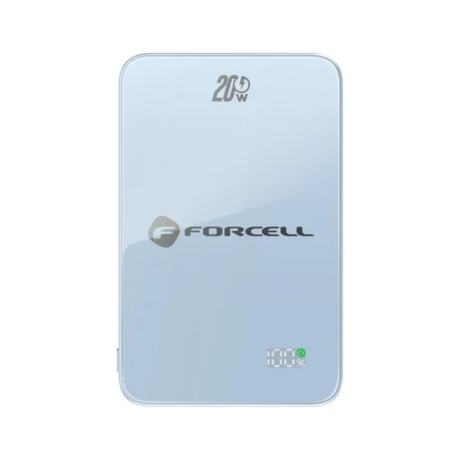 Modrá powerbanka Forcell F-Energy SuperSlim F5K8 kompatibilná s MagSafe QC4.0 PD3.0 15 W 5000 mAh - 3