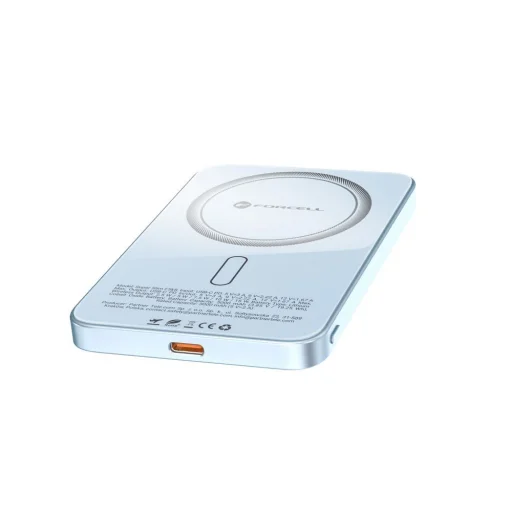 Modrá powerbanka Forcell F-Energy SuperSlim F5K8 kompatibilná s MagSafe QC4.0 PD3.0 15 W 5000 mAh - 7