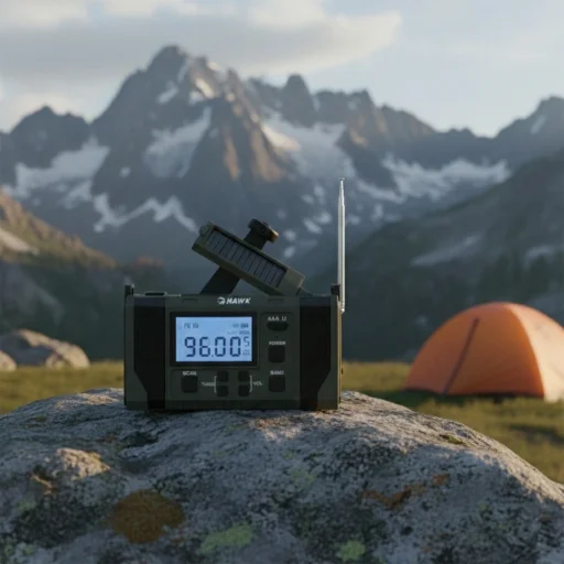 Hawk HWRDI420GN Radio Solar Dynamo With Flashlight - 10