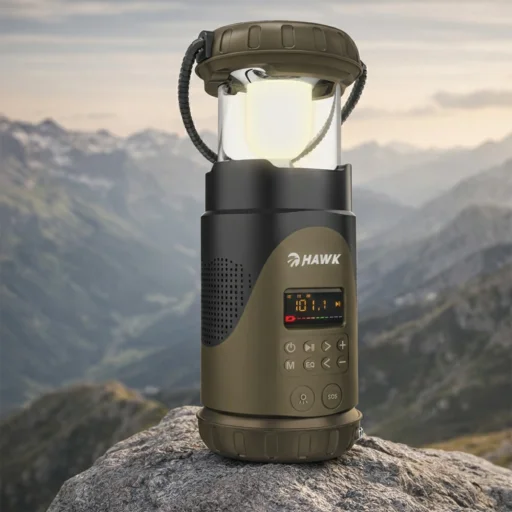Hawk HWRDI430GN Radio Solar Dynamo With Flashlight - 9