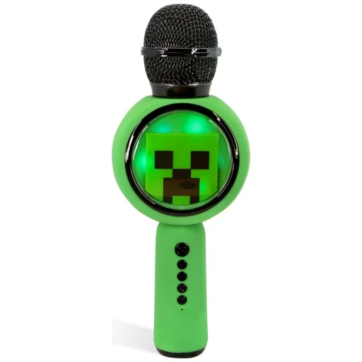 OTL Minecraft Creeper LED karaoke mikrofon vezeték nélküli hangszóróval - 2