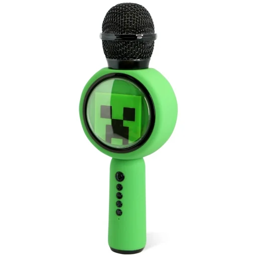 OTL Minecraft Creeper LED karaoke mikrofon vezeték nélküli hangszóróval - 3